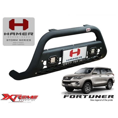 Toyota FORTUNER 2016 to 2024 with LED HAMER NUDGE .